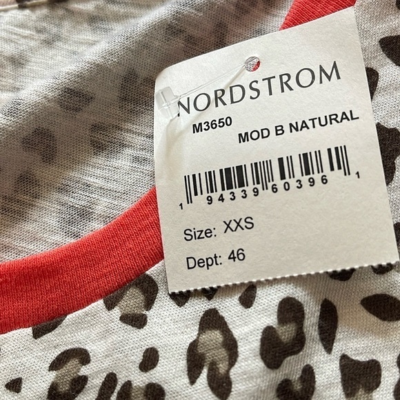 J. Crew Leopard Print Short Sleeve Vintage Cotton CrewNeck Tee Sz. XXS/XS Sz. 00 - Picture 11 of 11